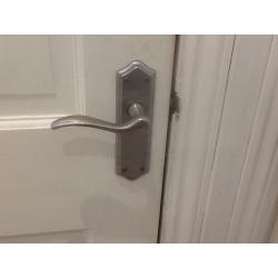 Brushed Satin door handles