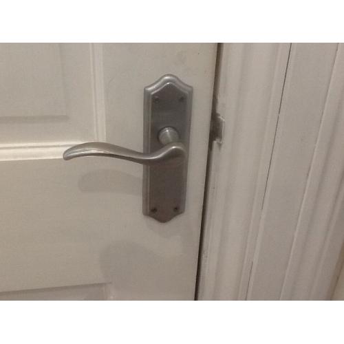 Brushed Satin door handles