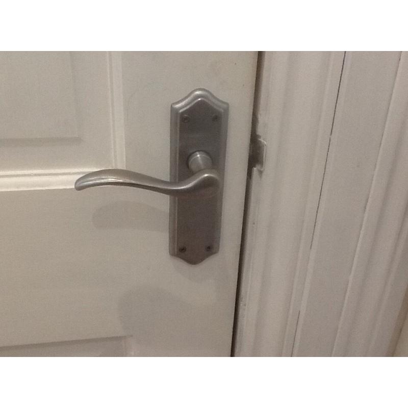 Brushed Satin door handles