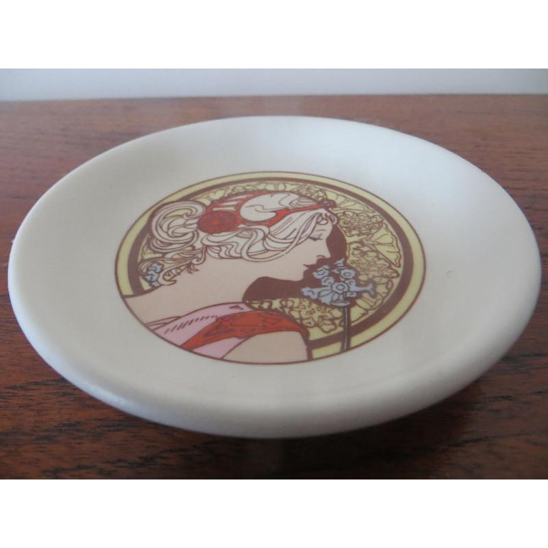 Vintage Poole Pottery Trinket Dish Fleuire Ring Tray