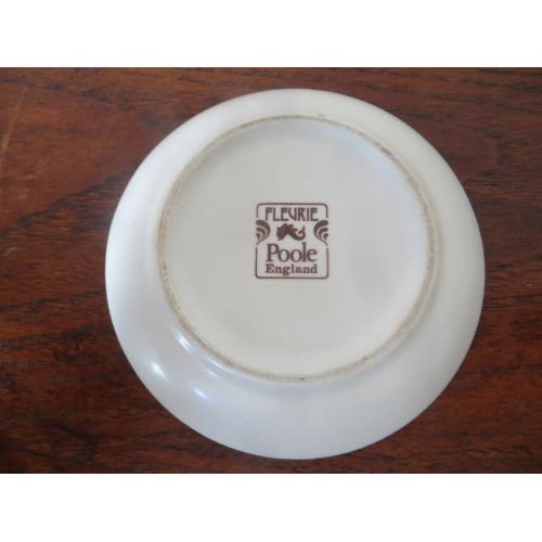 Vintage Poole Pottery Trinket Dish Fleuire Ring Tray