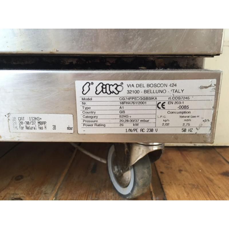 Freestanding gas range cooker