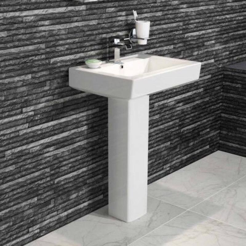 Brand new contemporary pedestal sink