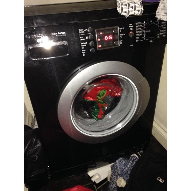 Bosch black washing machine