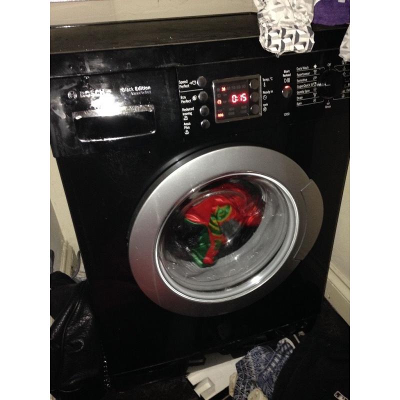 Bosch black washing machine