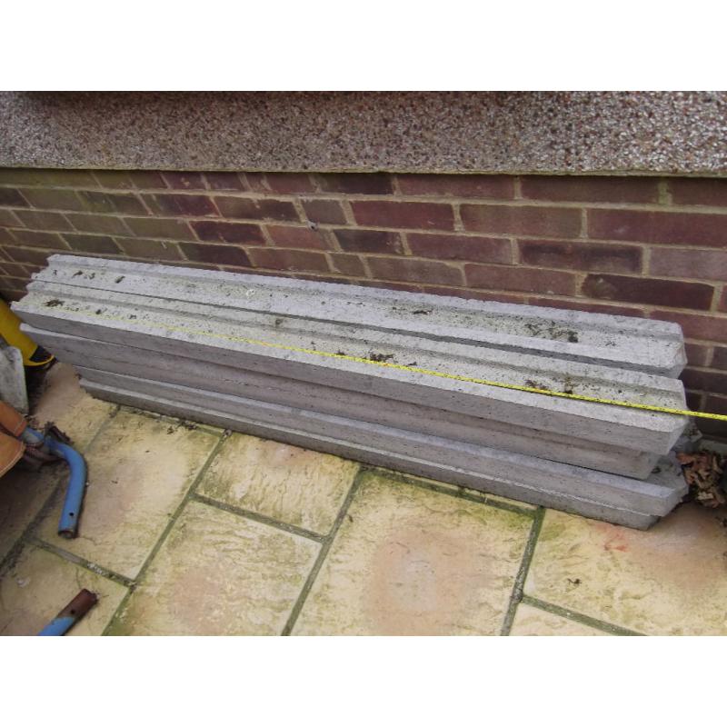 10 X 69 INCH CONCRETE FENCE PANEL POST FOR 4FT PANELS, NEED CLEANING NEVER USED
