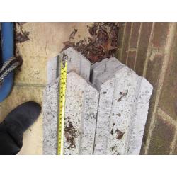 10 X 69 INCH CONCRETE FENCE PANEL POST FOR 4FT PANELS, NEED CLEANING NEVER USED