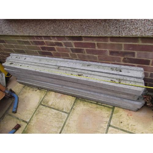 10 X 69 INCH CONCRETE FENCE PANEL POST FOR 4FT PANELS, NEED CLEANING NEVER USED