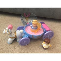 Fisher price little people Cinderella and Prince Charming