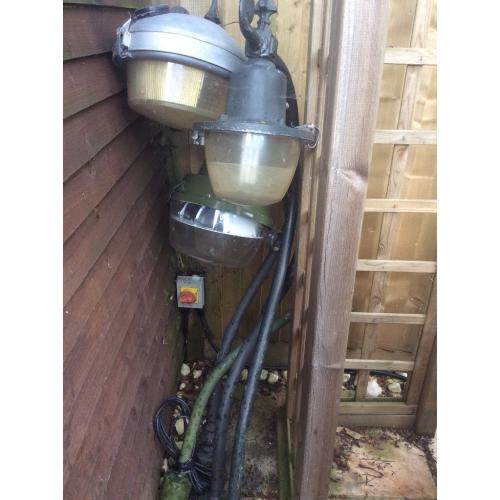 Old style swan neck street lights 4 types