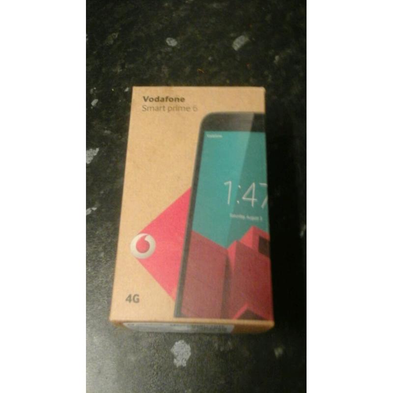Vodaphone smart 6 prime mobile phone in box