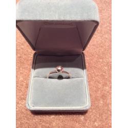 Solid silver dress ring