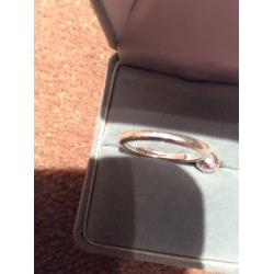 Solid silver dress ring