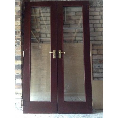 Exterior double glazed French Doors in hardwood.