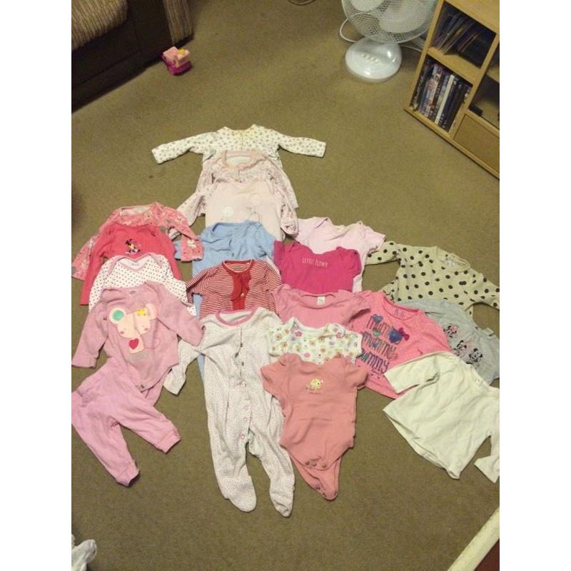 3-6 month baby girl clothes bundle