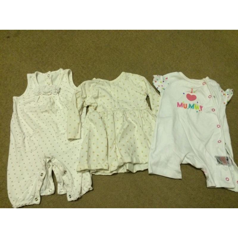 3-6 month baby girl clothes bundle