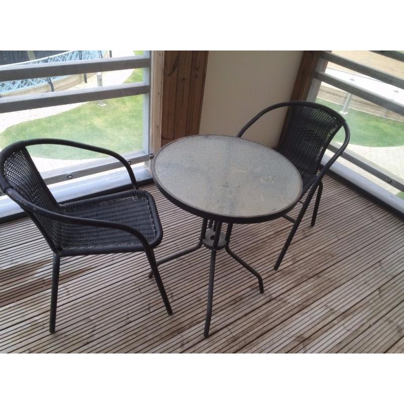 Balcony table and chairs