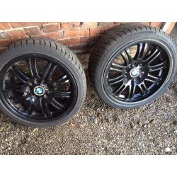Original BMW M3 18" Wheels - Black- New Tyres