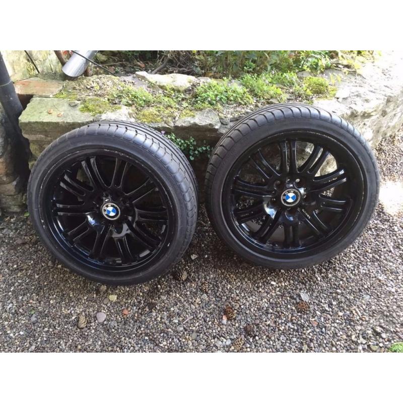 Original BMW M3 18" Wheels - Black- New Tyres