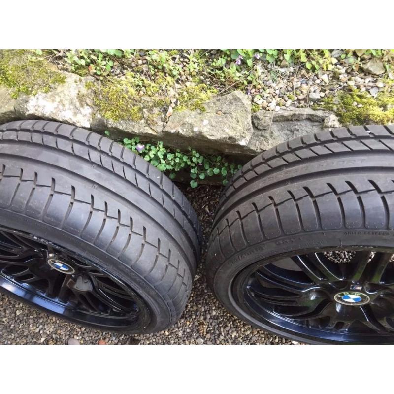 Original BMW M3 18" Wheels - Black- New Tyres