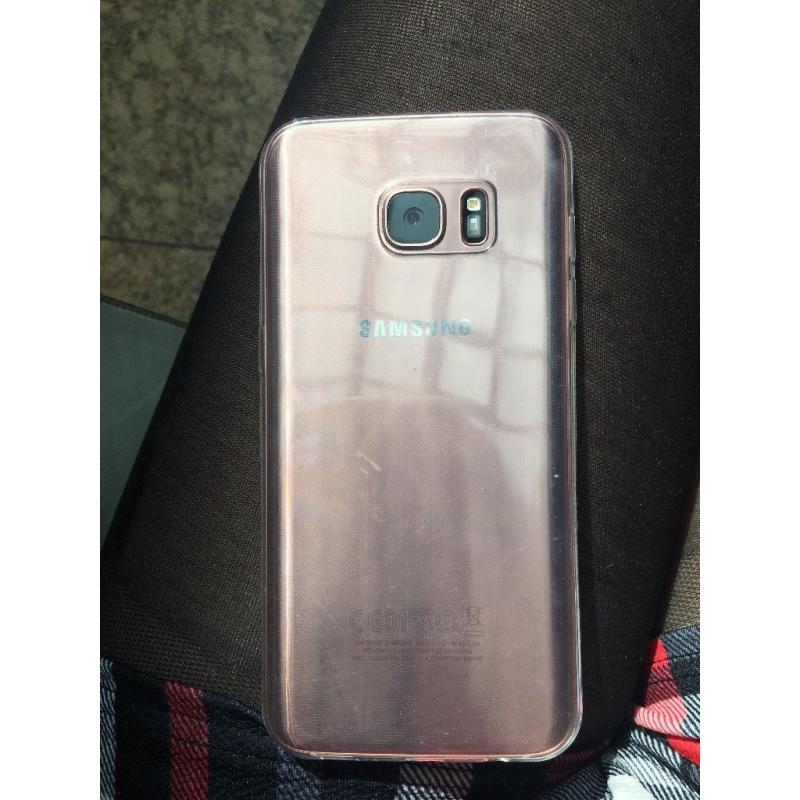SAMSUNG GALAXY S7 EDGE 32GB ROSE PINK LESS THAN 1 WEEK OLD!!!