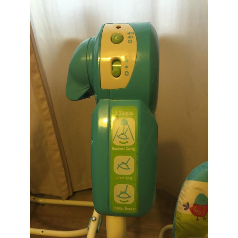Fisher price baby Swing and rocker chair (3 in 1)