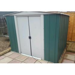 Arrow galvanised shed