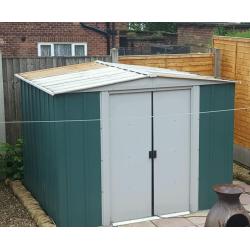 Arrow galvanised shed