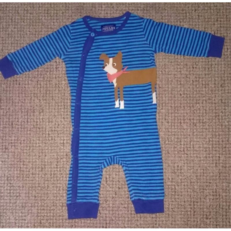 Boys joules babygrow 3-6 months