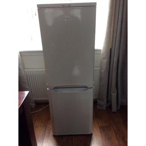 White Indesit A+ Class Fridge Freezer