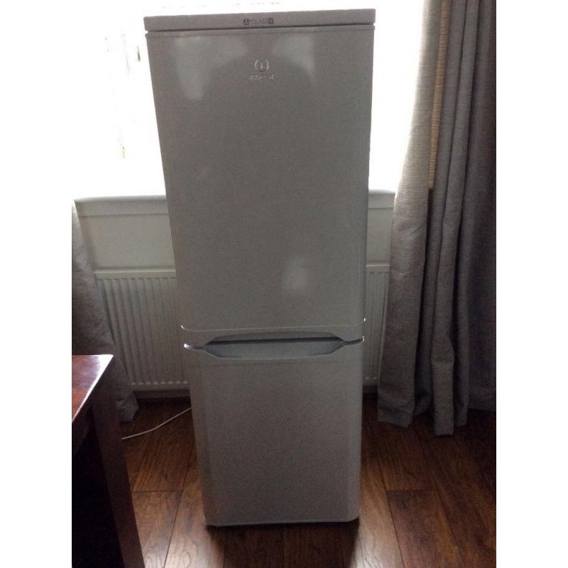White Indesit A+ Class Fridge Freezer