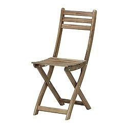 Ikea wooden garden chairs and tables, folding, perfect for summer or cafe seating