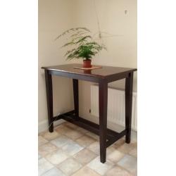 Oak bar table