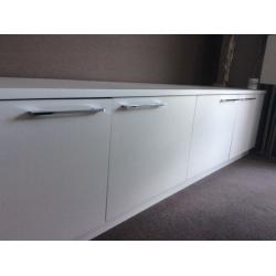 White Sideboard with Hinged Doors