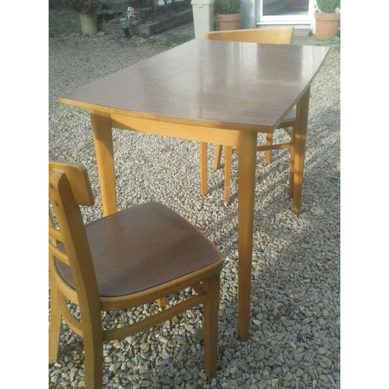 table and chairs vintage 50s-60s