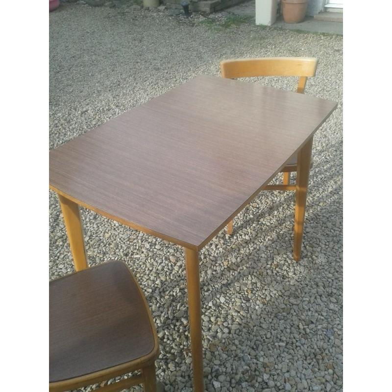 table and chairs vintage 50s-60s