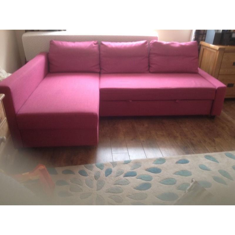Corner Sofabed 3 seats with under seat storage