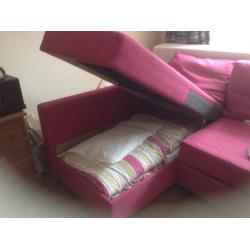 Corner Sofabed 3 seats with under seat storage
