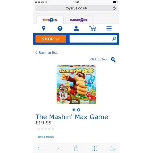 Brand new in box mashing max game