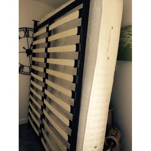 Metal framed king size bed