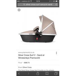 Silver Cross Surf Travel System Sand & Black Colour Pack