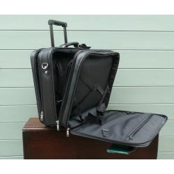 Masters Deluxe leather look business laptop overnight case
