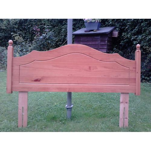 Oak double bed headboard