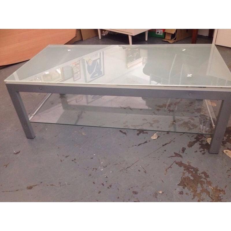 Frosted Glass Coffee Table