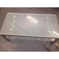 Frosted Glass Coffee Table
