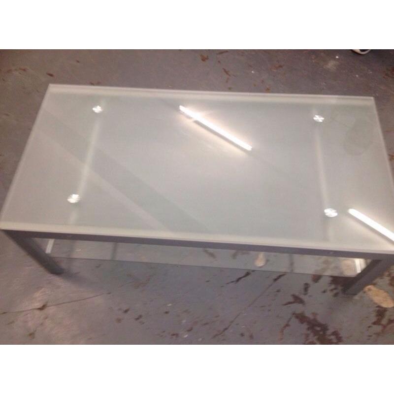 Frosted Glass Coffee Table