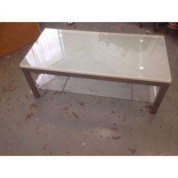 Frosted Glass Coffee Table