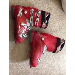 Mens technica ski boots and bag.