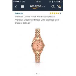 Women's Rose Gold Sekonda Watch