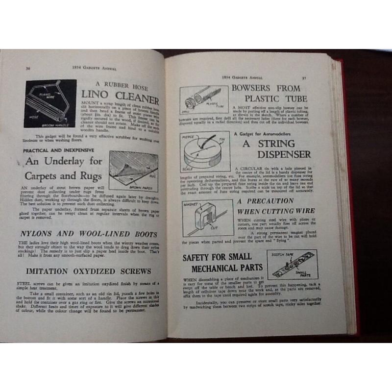 THE 1954 GADGETS ANNUAL Hardback BOOK By W N Shaw (compiler)
